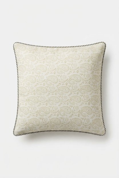 Terracotta Bloom — Hand-Block Cotton Cushion Cover — photo 1