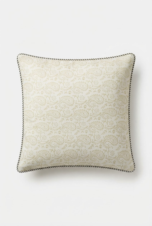 Terracotta Bloom — Hand-Block Cotton Cushion Cover — photo 1