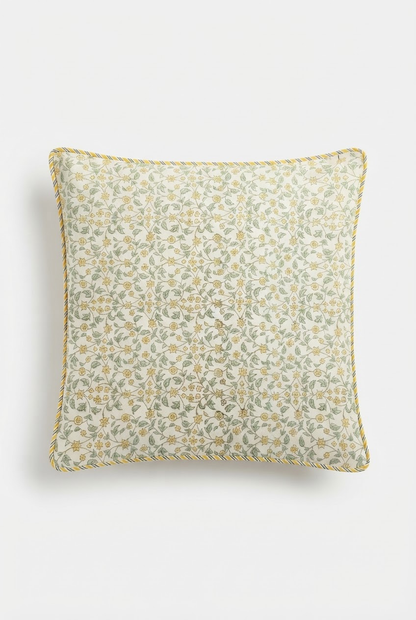 Royal Palm — Hand-Block Cotton Cushion Cover — photo 2