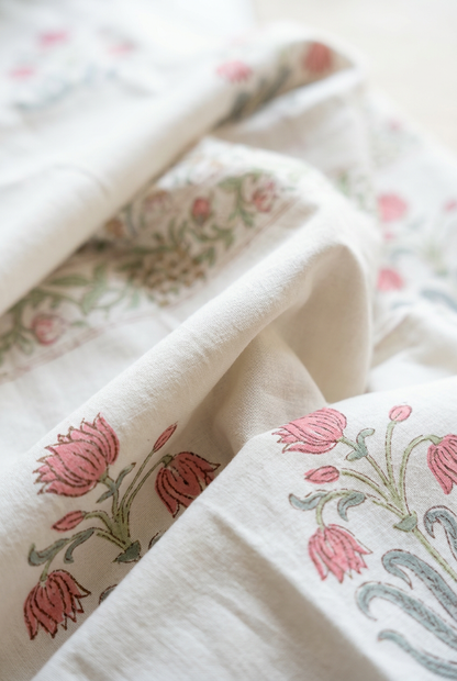 Cypress Spray — Hand-Block Cotton Curtain Pair — photo 4