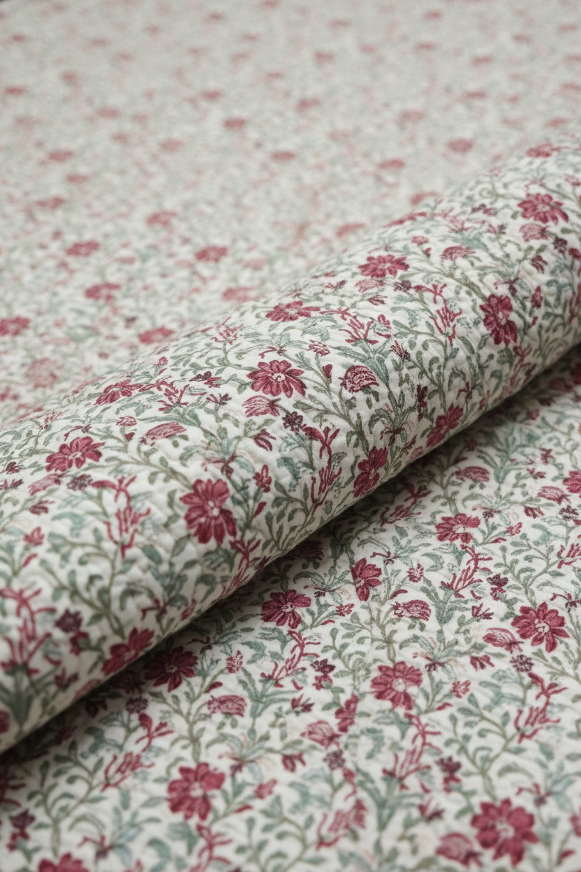 Vineyard Charm — Reversible Quilted Bed Cover Set — photo 1